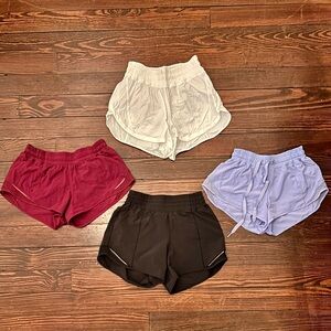 Lululemon Shorts: Set of 4 Size 4